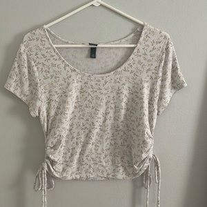Wild Fable White Flowered Shirt